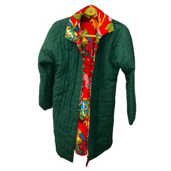 Quilted Cotton india Military sgt peppers reversible cotton coat jkt L - Picture 2 of 8